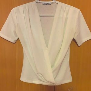 Zara white top